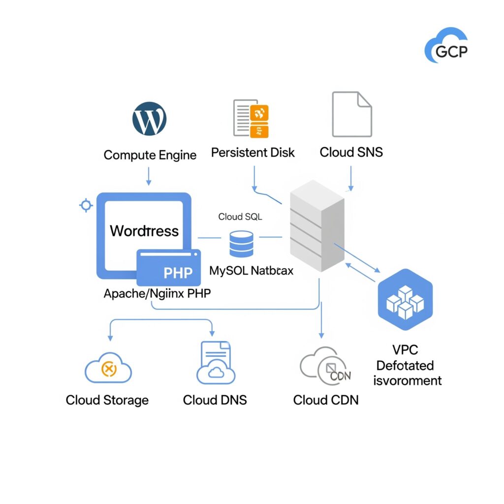 Compute Engine + Cloud SQL を利用した一般的な構成