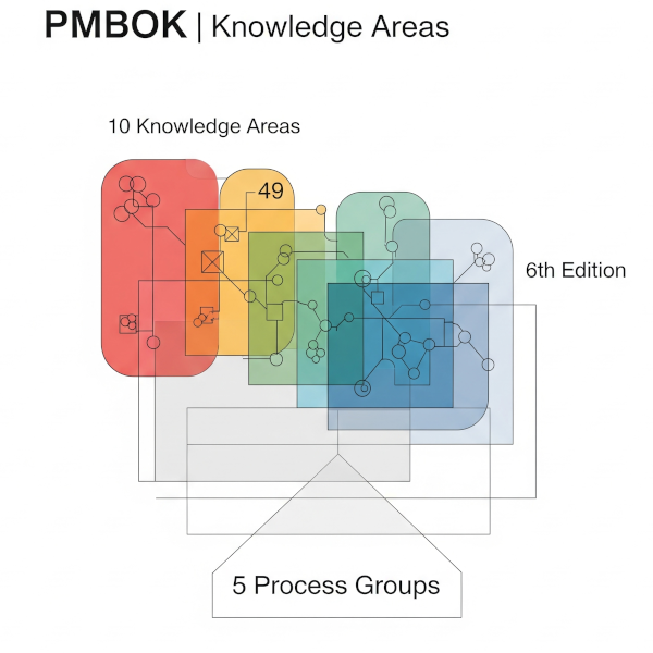 PMBOK第6版 10の知識領域 5つのプロセス群 49のプロセス