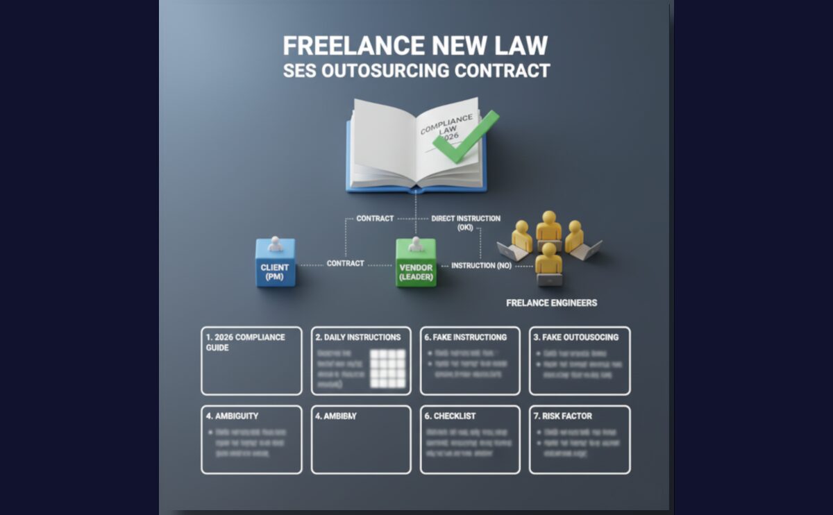 2026年版｜フリーランス新法対応のSES・業務委託契約ガイド：現場PMの指示出し実務